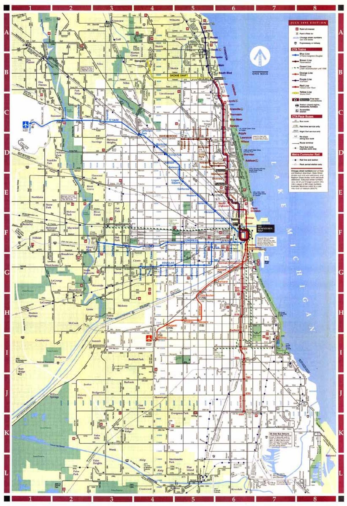 เมืองของแผนที่ชิคาโก