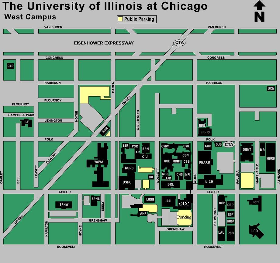 แผนที่ของ UIC มหาวิทยาลัย