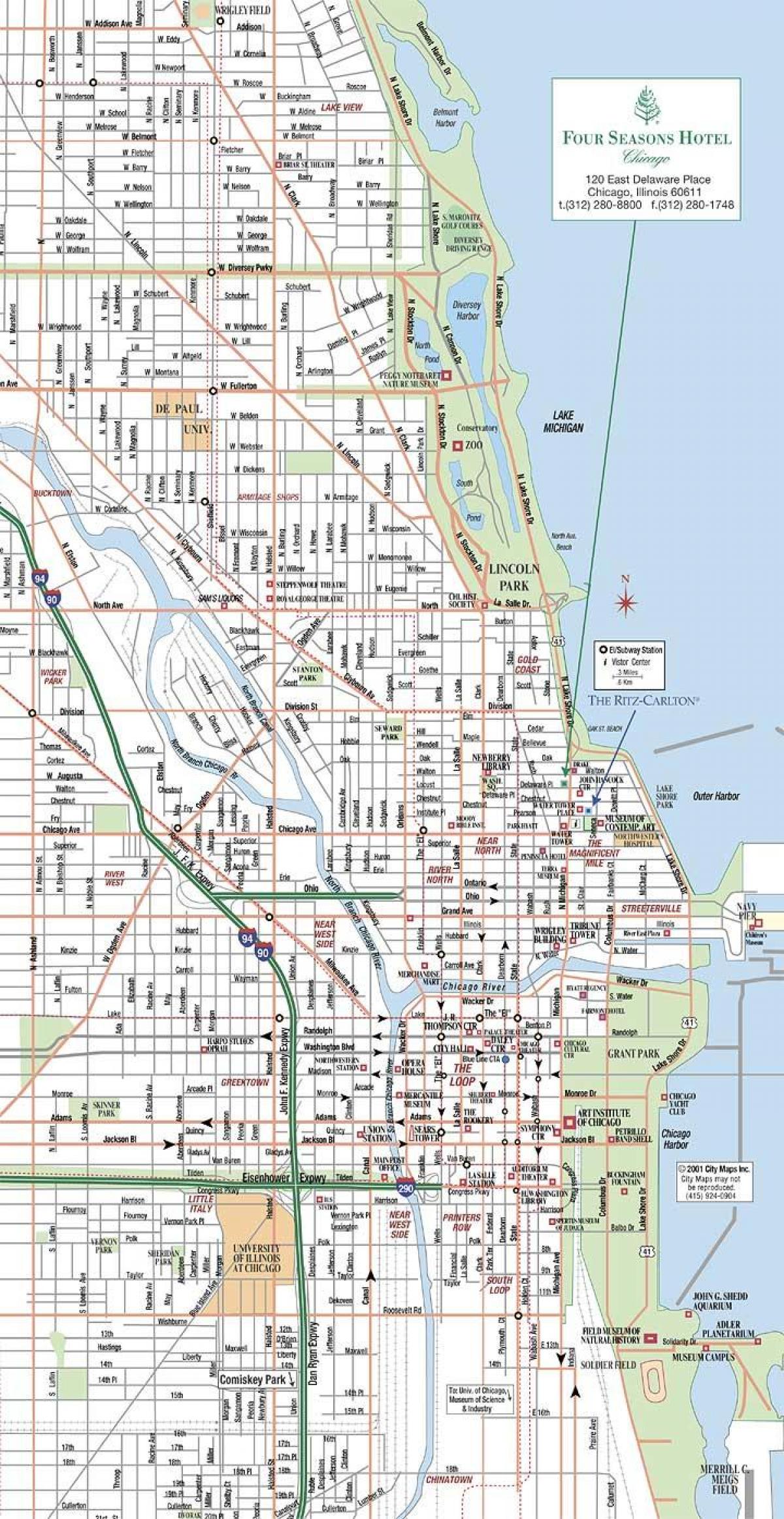 ถนนแผนที่ของชิคาโก้
