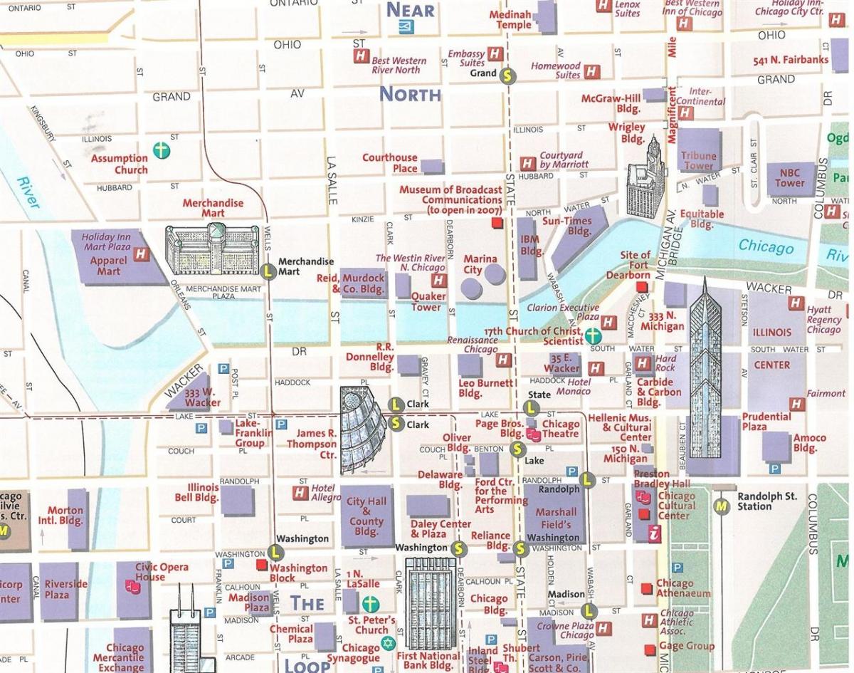 แผนที่ของเมืองชิคาโก้