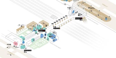 แผนที่ของสถานียูเนี่ยนชิคาโก้